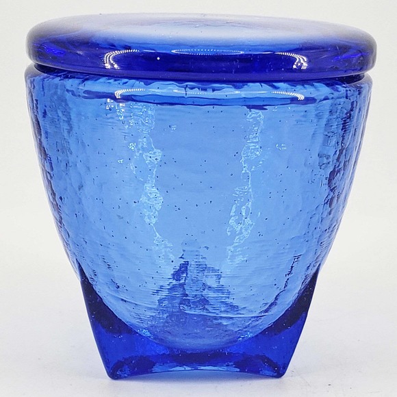 Fire And Light Accents Fire And Light Recycled Glass Footed Jar